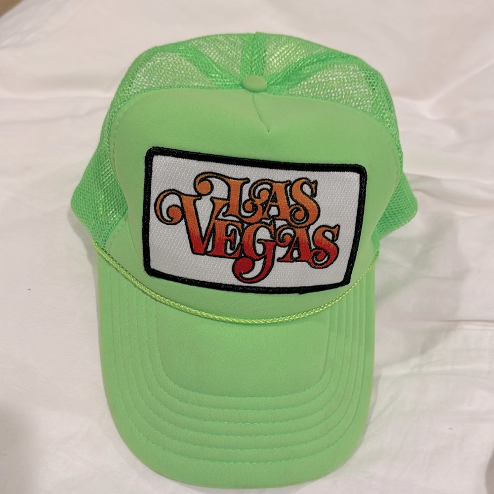 Neon green aviator nation hat